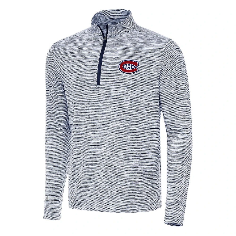 Men's Antigua Navy Montreal Canadiens Cause Quarter-Zip Top