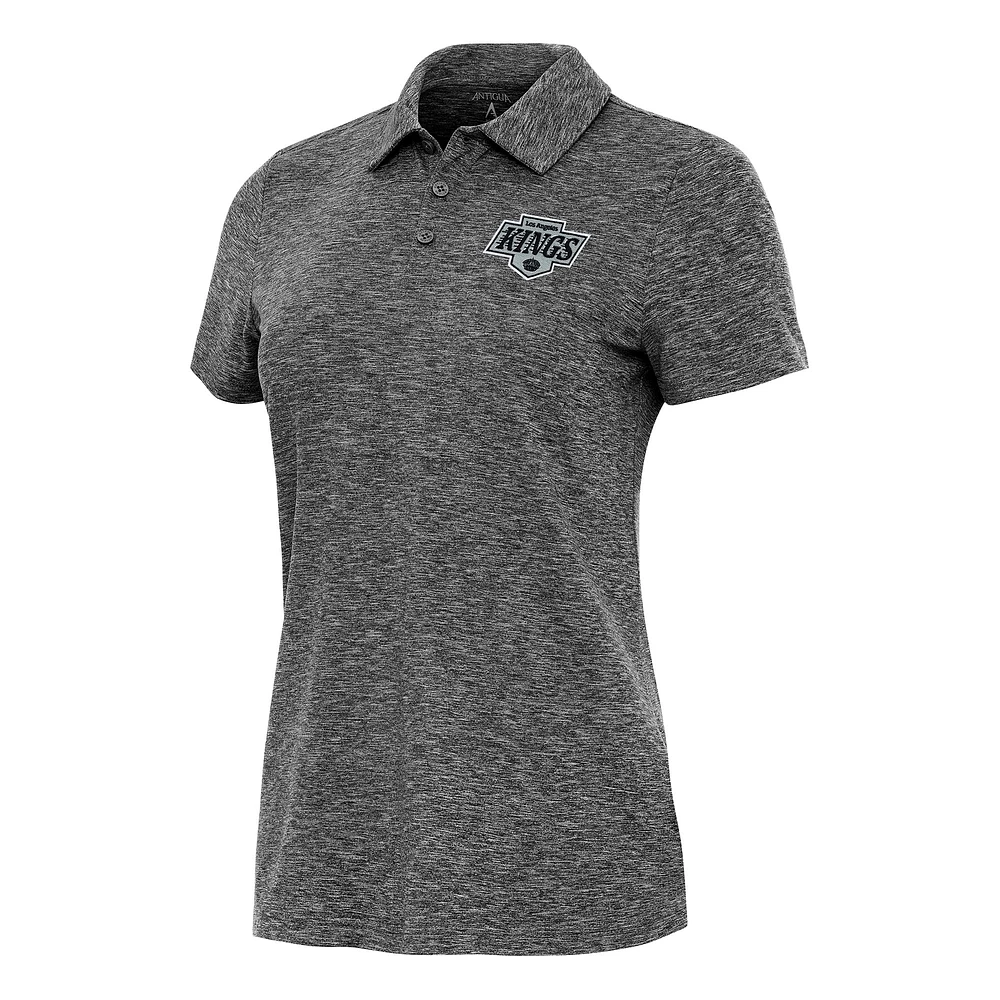 Women's Antigua Heather Los Angeles Kings Matter Polo