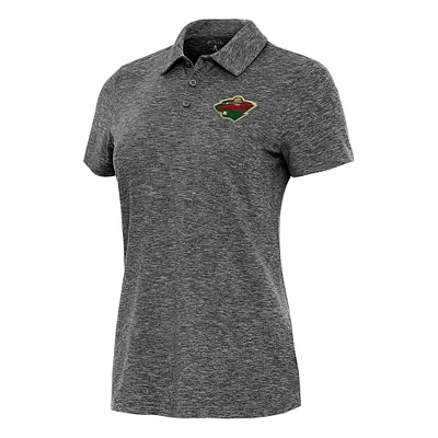 Women's Antigua Heather Minnesota Wild Matter Polo