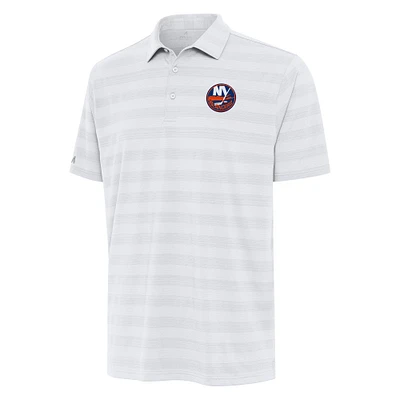 Men's Antigua White New York Islanders Tunnel Polo
