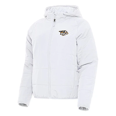 Women's Antigua Nashville Predators Universe Full-Zip Puffer Jacket