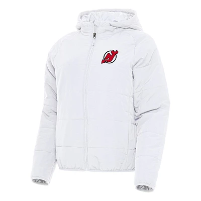 Women's Antigua New Jersey Devils Universe Full-Zip Puffer Jacket
