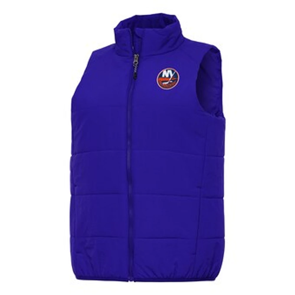 Women's Antigua Royal New York Islanders Experience Full-Zip Vest