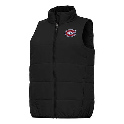 Women's Antigua Black Montreal Canadiens Experience Full-Zip Vest