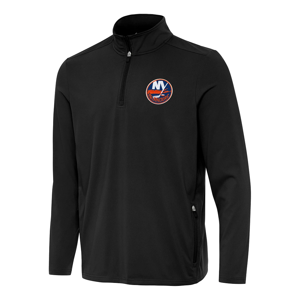 Men's Antigua New York Islanders Perilous Quarter-Zip Sweatshirt
