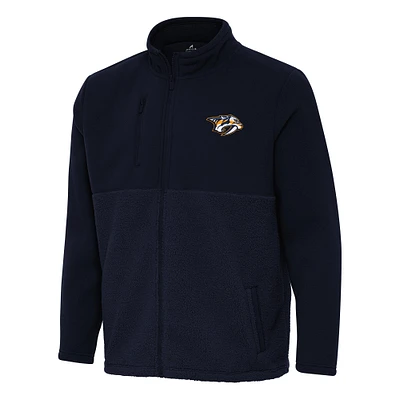 Men's Antigua Navy Nashville Predators Daily Fused Full-Zip Jacket