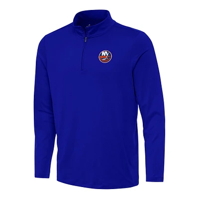 Men's Antigua Royal New York Islanders Reprocess Quarter-Zip Top