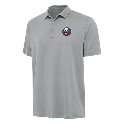 Men's Antigua Gray New York Islanders Reprocess Polo