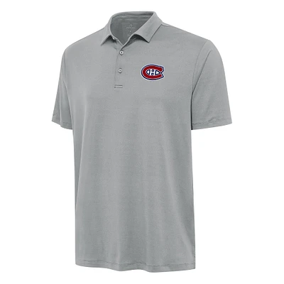 Men's Antigua Gray Montreal Canadiens Reprocess Polo