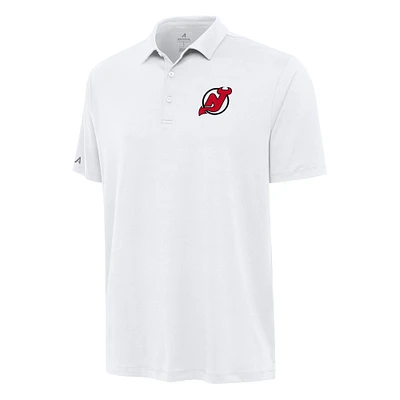 Men's Antigua White New Jersey Devils Reprocess Polo
