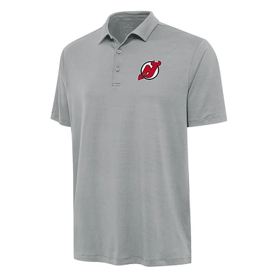 Men's Antigua Gray New Jersey Devils Reprocess Polo