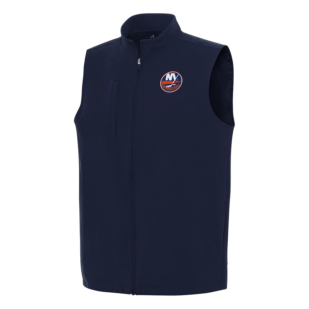 Men's Antigua Navy New York Islanders Regard Full-Zip Vest