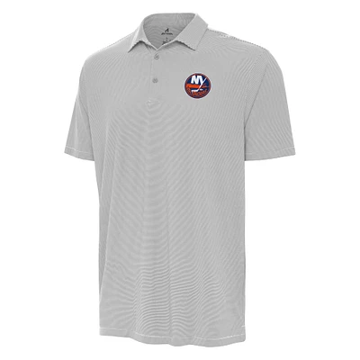 Men's Antigua Gray New York Islanders Twine Polo