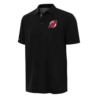 Men's Antigua Black New Jersey Devils Era Polo