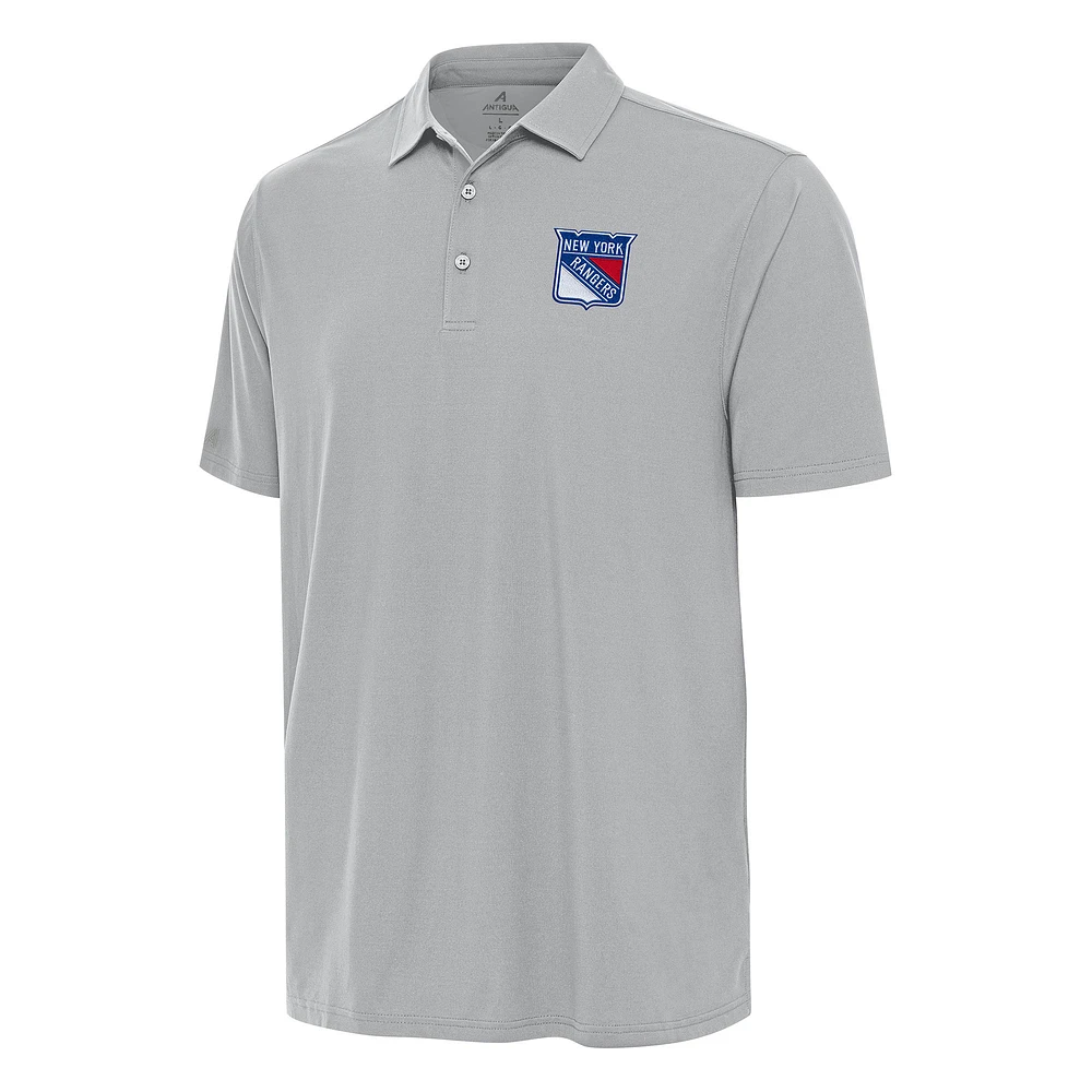Men's Antigua Gray New York Rangers Era Polo