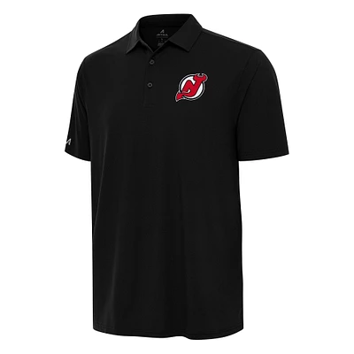 Men's Antigua Black New Jersey Devils Era Polo