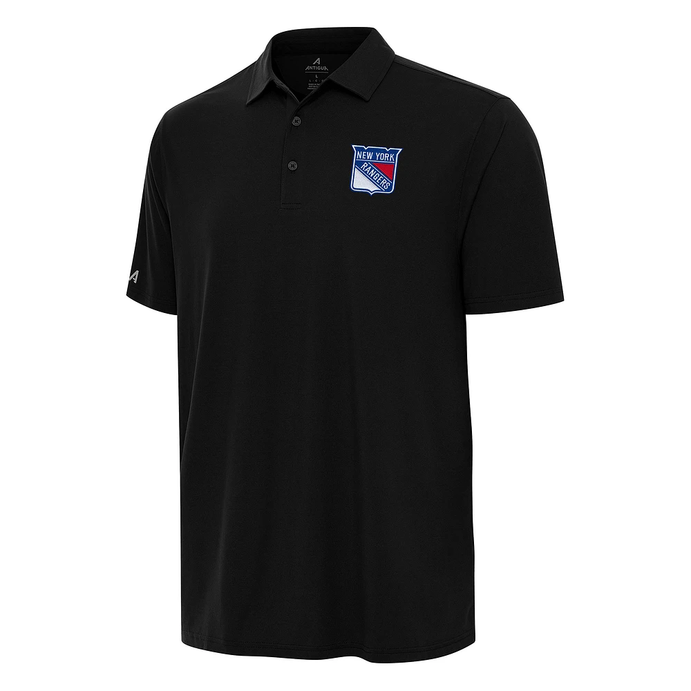 Men's Antigua Black New York Rangers Era Polo