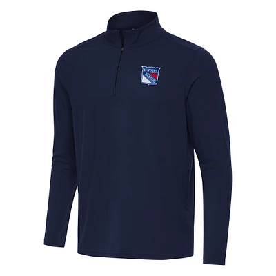 Men's Antigua Navy New York Rangers Intent Quarter-Zip Top