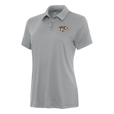 Women's Antigua Gray Nashville Predators Reprocess Polo