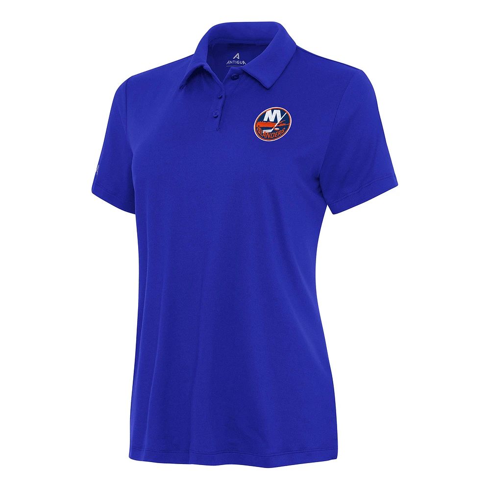 Women's Antigua Royal New York Islanders Reprocess Polo