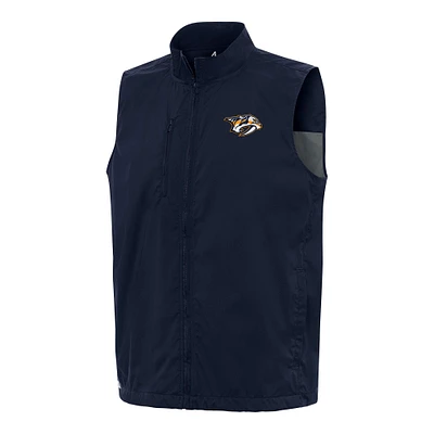 Men's Antigua Navy Nashville Predators Brisk Full-Zip Vest