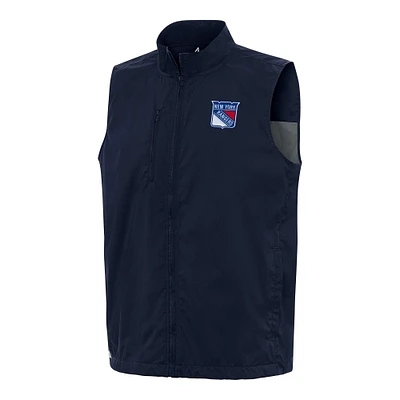 Men's Antigua Navy New York Rangers Brisk Full-Zip Vest
