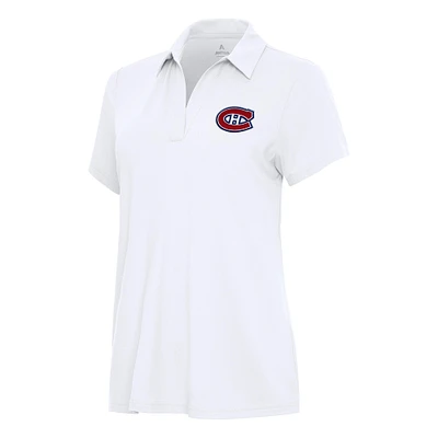 Women's Antigua White Montreal Canadiens Era Polo