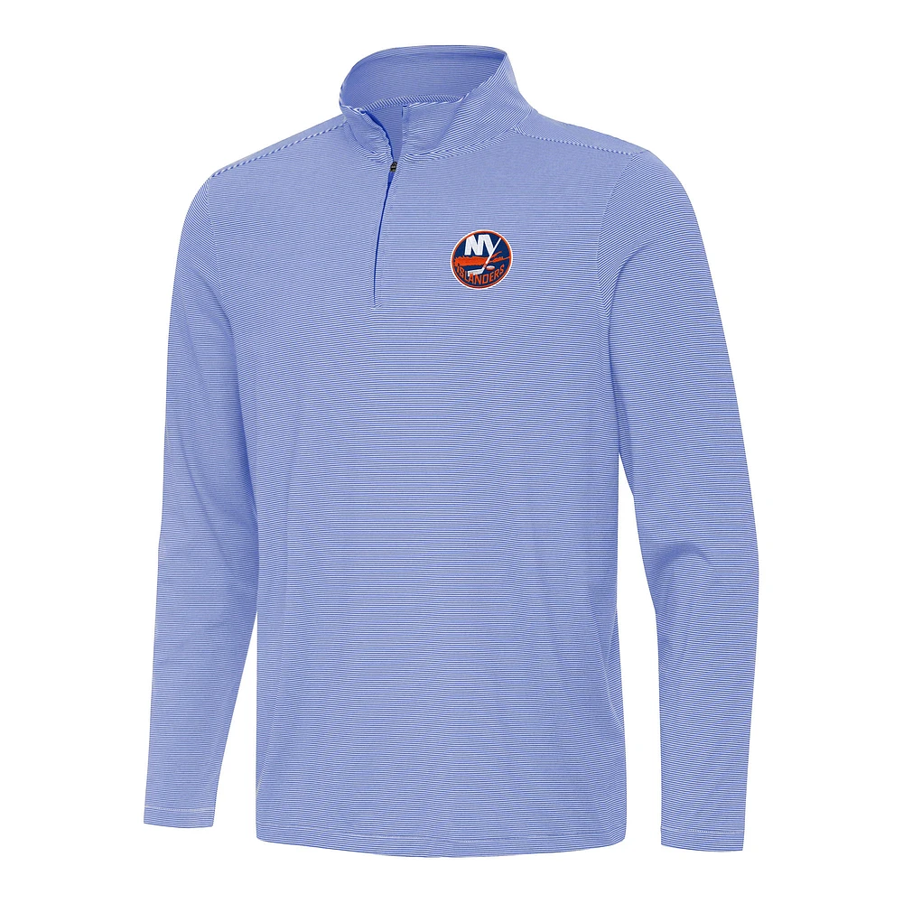 Men's Antigua Royal New York Islanders Twine Quarter-Zip Top