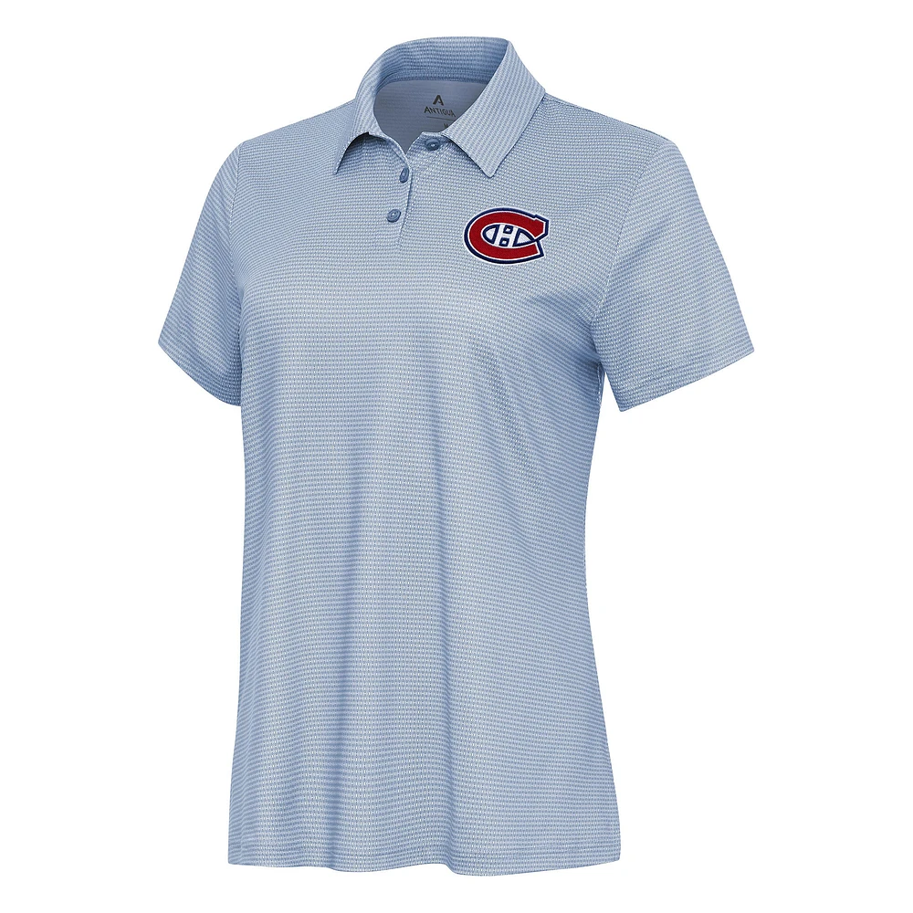 Women's Antigua White Montreal Canadiens Rings Polo