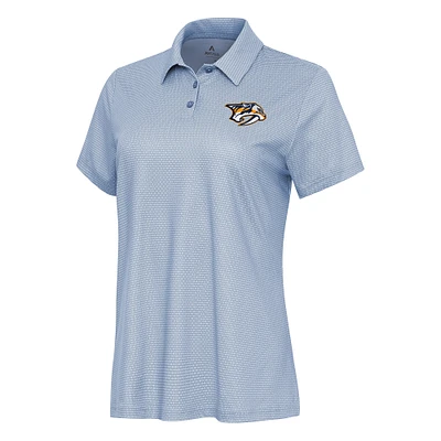 Women's Antigua  White Nashville Predators Rings Polo