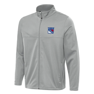 Men's Antigua New York Rangers Links 2 Full-Zip Golf Jacket