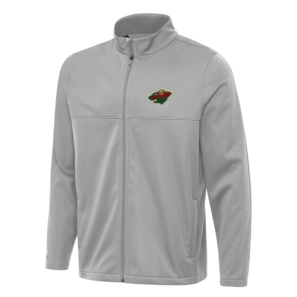 Men's Antigua Minnesota Wild Links 2 Full-Zip Golf Jacket
