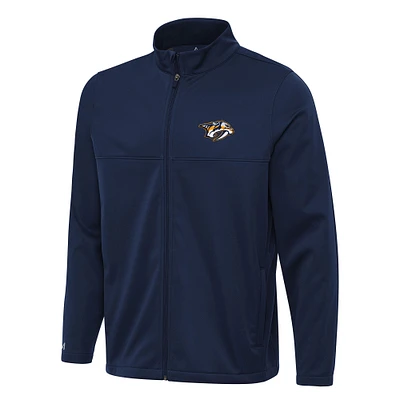 Men's Antigua Navy Nashville Predators Links 2 Full-Zip Golf Jacket