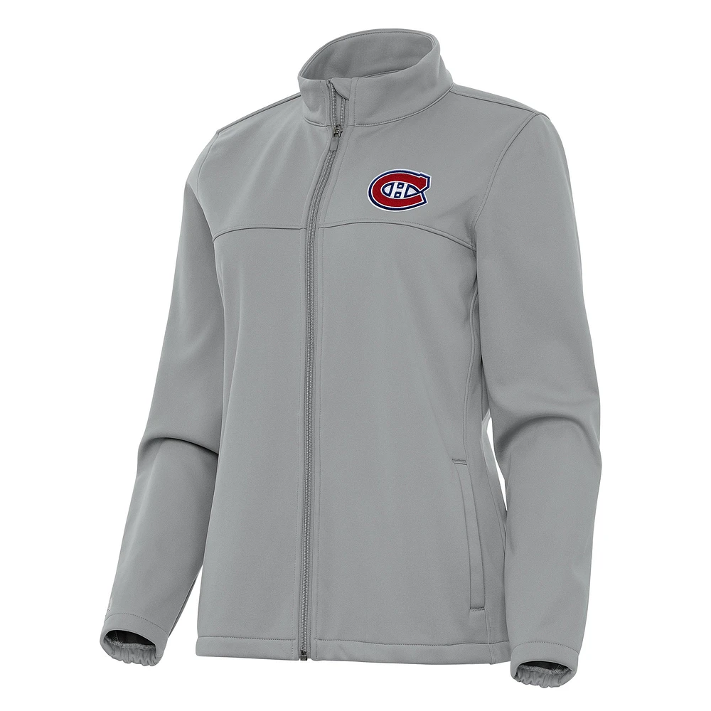 Women's Antigua Montreal Canadiens Links 2 Full-Zip Golf Jacket