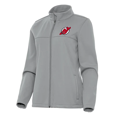 Women's Antigua New Jersey Devils Links 2 Full-Zip Golf Jacket