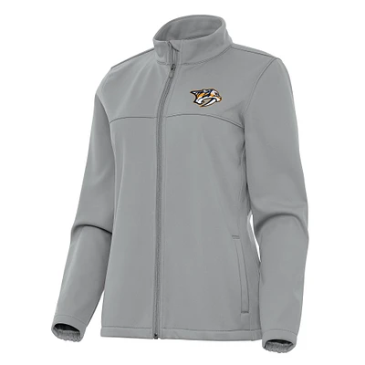 Women's Antigua Nashville Predators Links 2 Full-Zip Golf Jacket