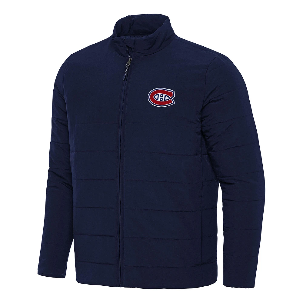Men's Antigua Navy Montreal Canadiens Swelter Full-Zip Puffer Jacket