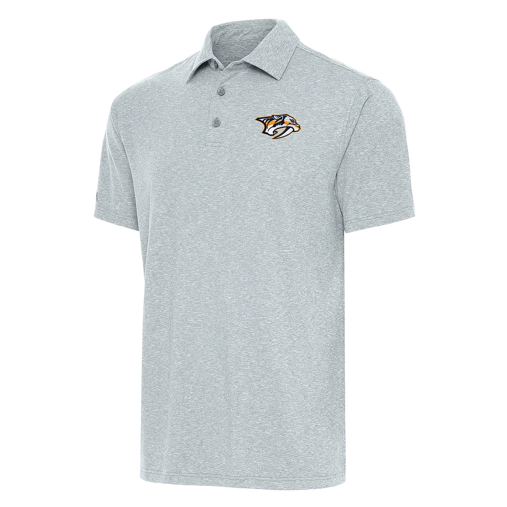 Men's Antigua Heather Nashville Predators Big & Tall Par 3 Polo