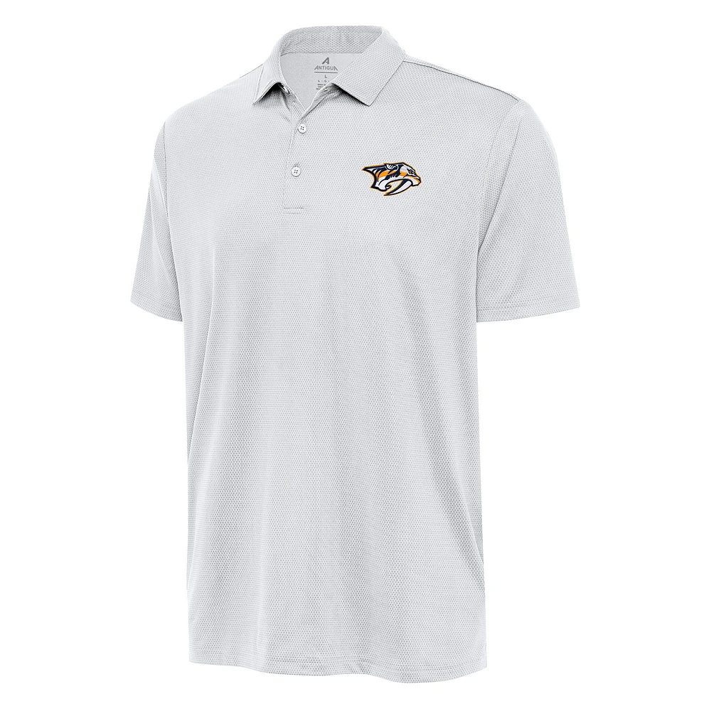 Men's Antigua White Nashville Predators Big & Tall Ellipse Polo