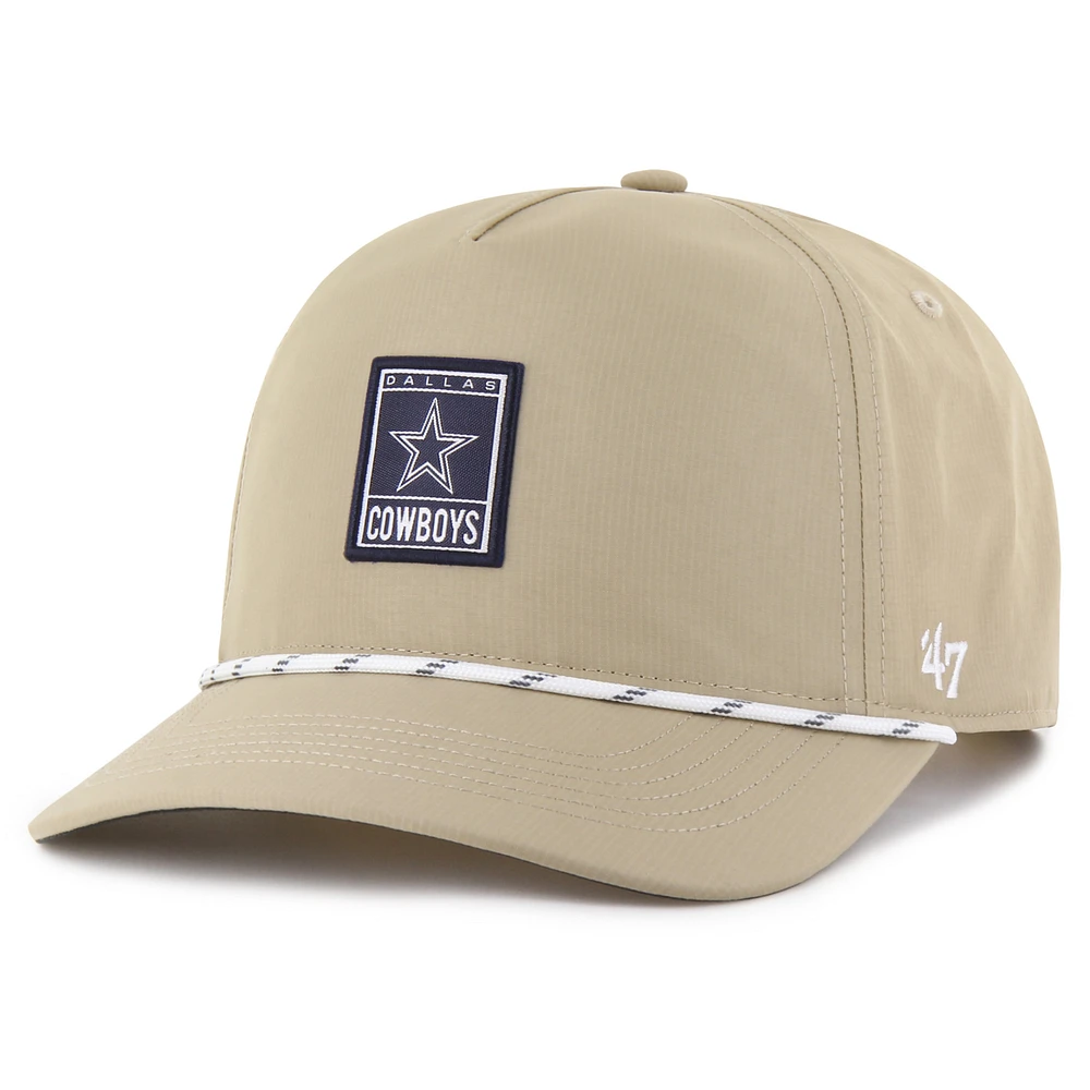 Men's '47 Khaki Dallas Cowboys Cozumel Hitch brrr° Adjustable Hat