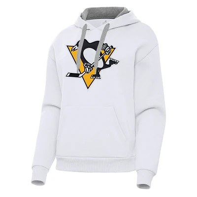 Women's Antigua Pittsburgh Penguins Victory Pullover Hoodie