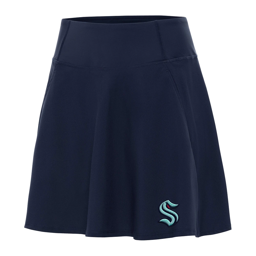 Women's Antigua Deep Sea Blue Seattle Kraken Chip Skort