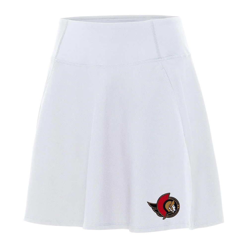 Women's Antigua White Ottawa Senators Chip Skort