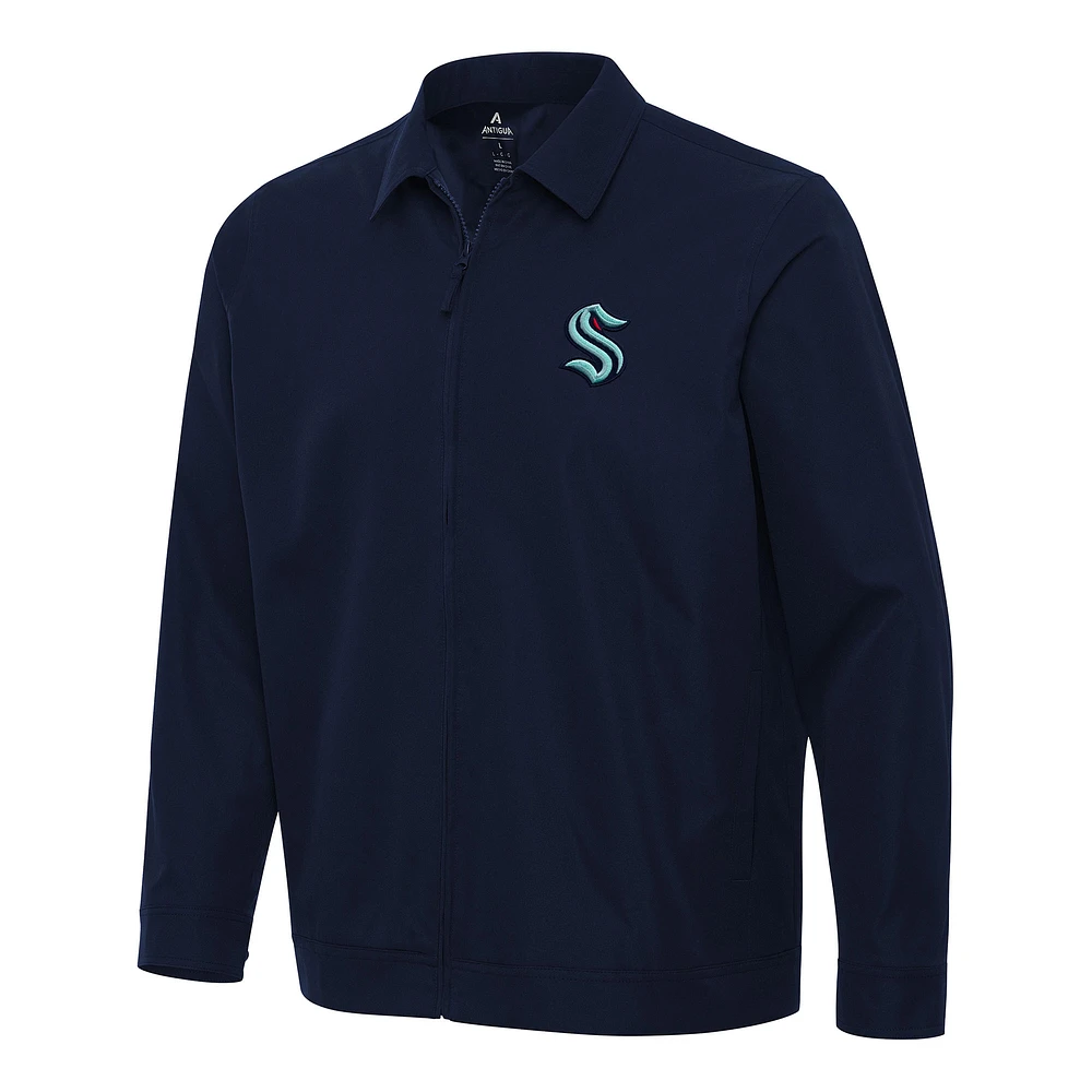 Men's Antigua Navy Seattle Kraken Pivot Full-Zip Jacket