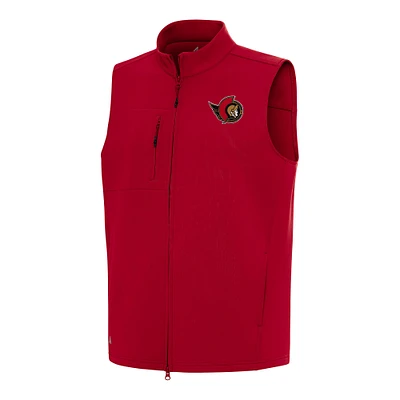Men's Antigua Red Ottawa Senators Demand Full-Zip Vest