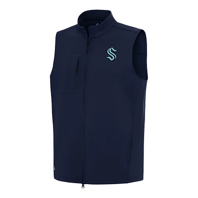 Men's Antigua Navy Seattle Kraken Demand Full-Zip Vest