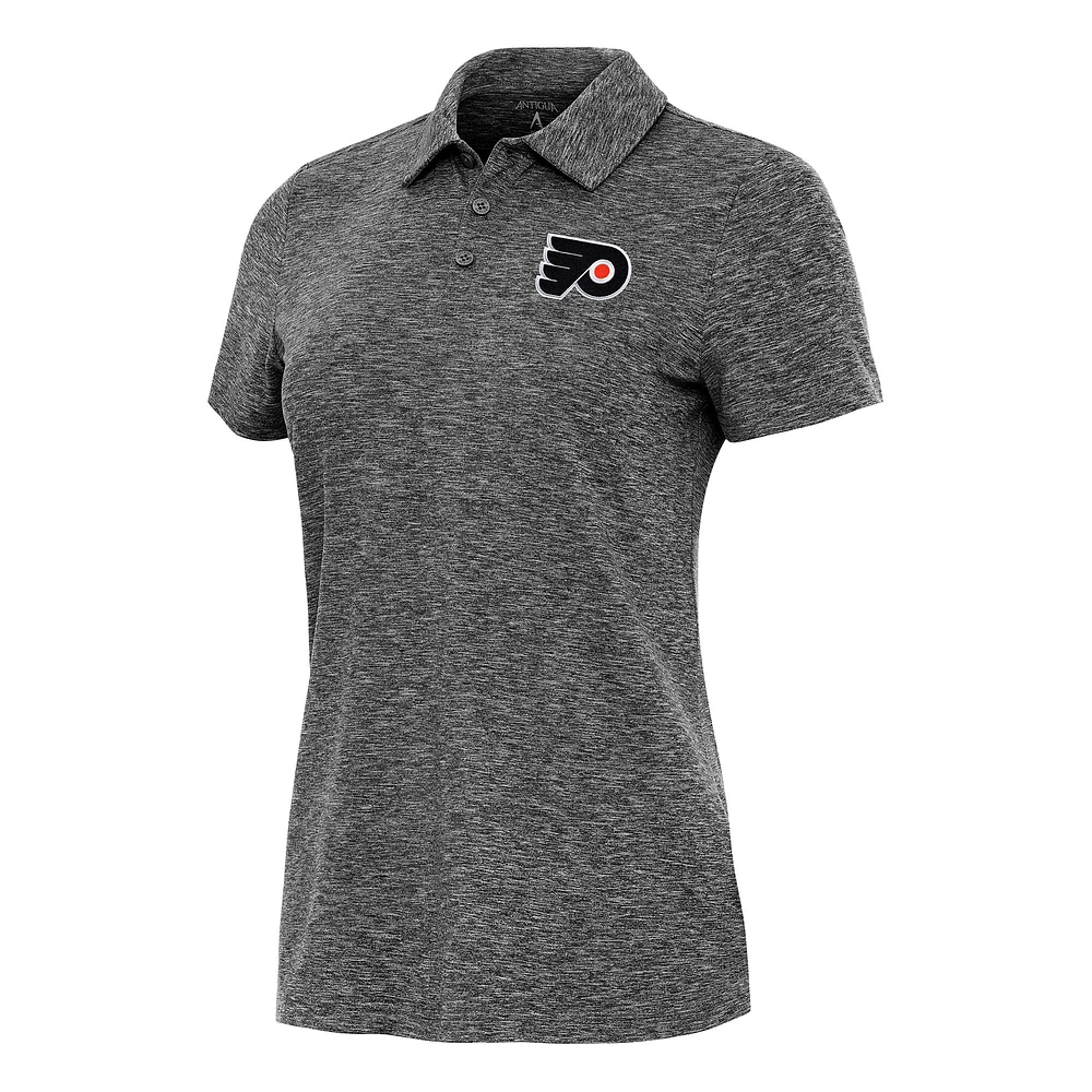 Women's Antigua Heather Philadelphia Flyers Matter Polo