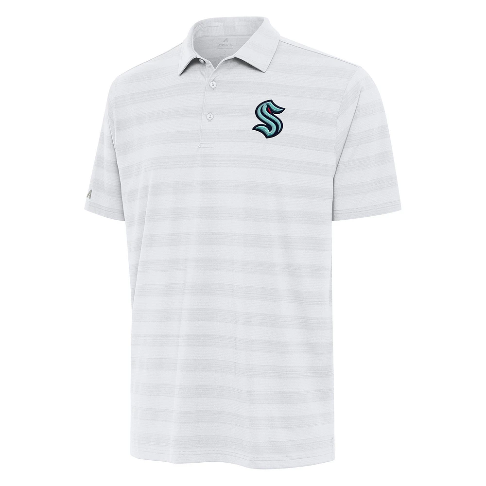 Men's Antigua White Seattle Kraken Tunnel Polo