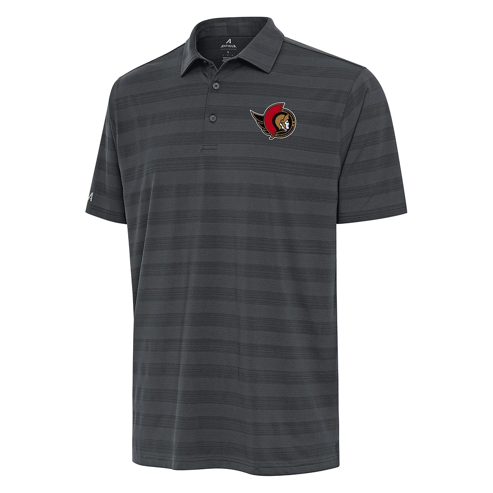 Men's Antigua Pewter Ottawa Senators Tunnel Polo