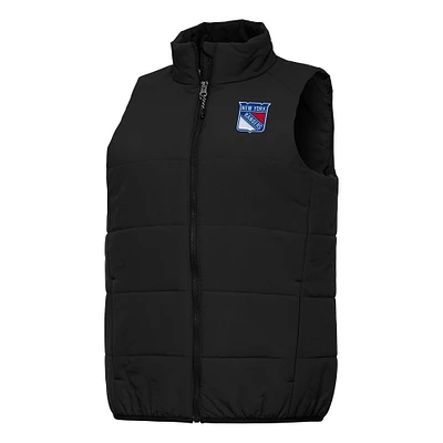 Women's Antigua Black New York Rangers Experience Full-Zip Vest